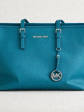 New Michael Kors Blue/Green Tote Bag Purse
